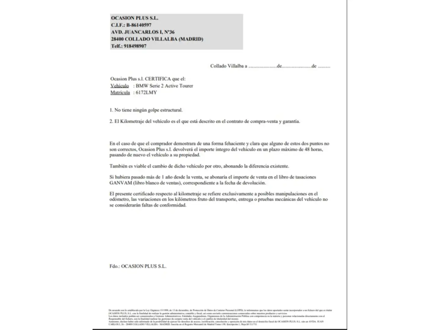 Certificado