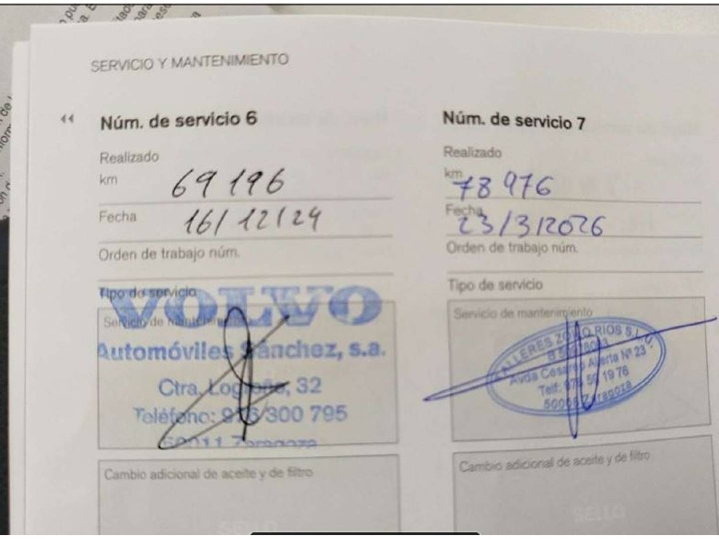 Foto del mantenimiento del Volvo XC60 Volvo XC60 T5 Momentum AWD Auto (254 CV)