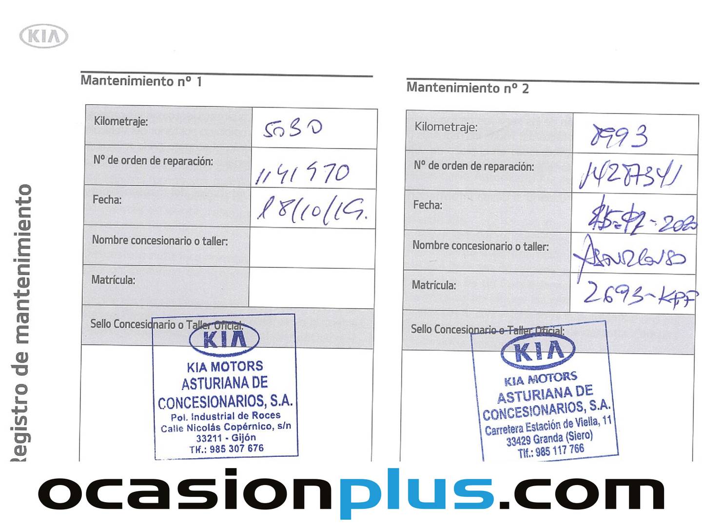 Foto del mantenimiento del KIA Stonic KIA Stonic 1.0 T-GDi Eco-Dynamic Drive (120 CV)