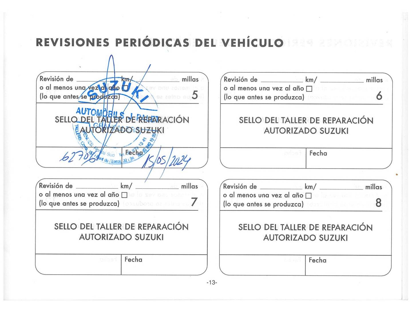 Foto del mantenimiento del Suzuki SX4 S-Cross Suzuki S-Cross 1.4 DITC GLX Auto (140 CV)