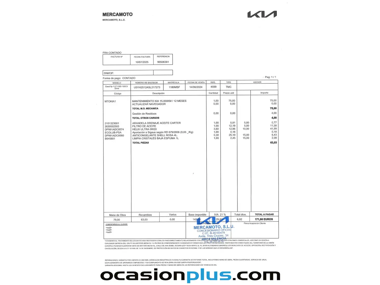 Foto KIA Ceed Kia Ceed 1.0 T-GDI Drive (100 CV)