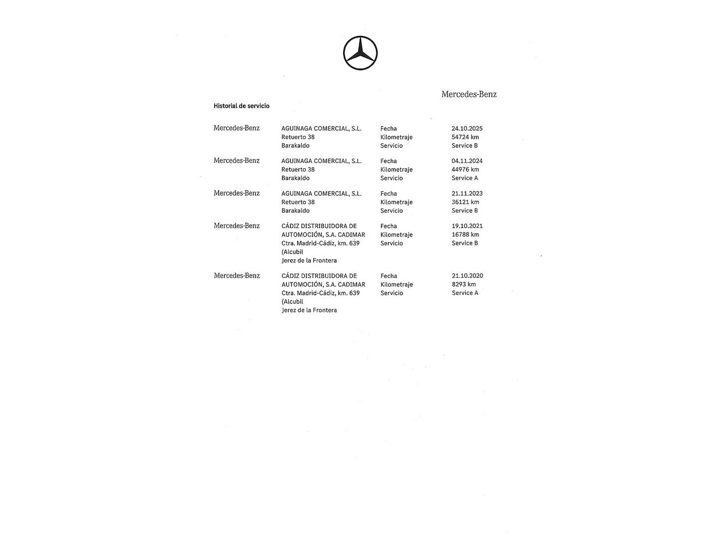 Foto del mantenimiento del Mercedes Clase A Mercedes Clase A 220 (190 CV) Pack AMG