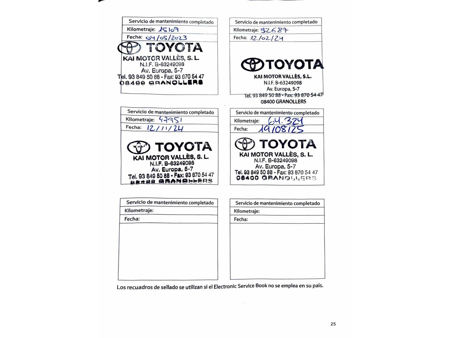 Foto del mantenimiento del Toyota Yaris Cross Toyota Yaris Cross 120H Style Plus (116 CV)