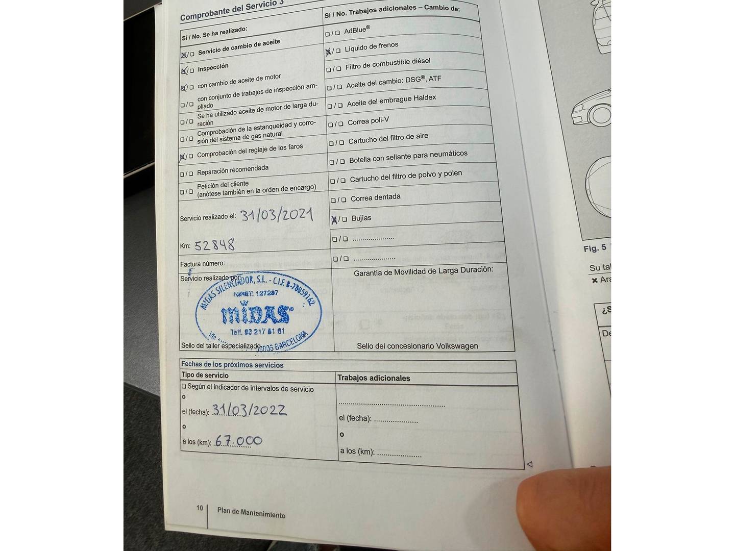 Foto del mantenimiento del Volkswagen Polo Volkswagen Polo Sport 1.2 TSI BMT (110 CV)