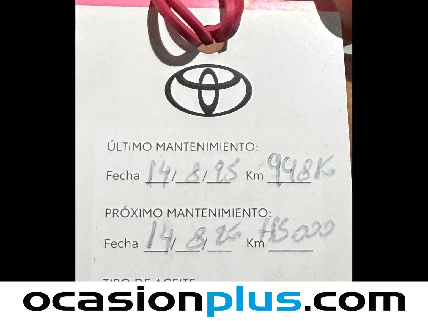 Foto del mantenimiento del Toyota Corolla Toyota Corolla 1.8 125 Híbrido Active Tech E-CVT (122 CV)