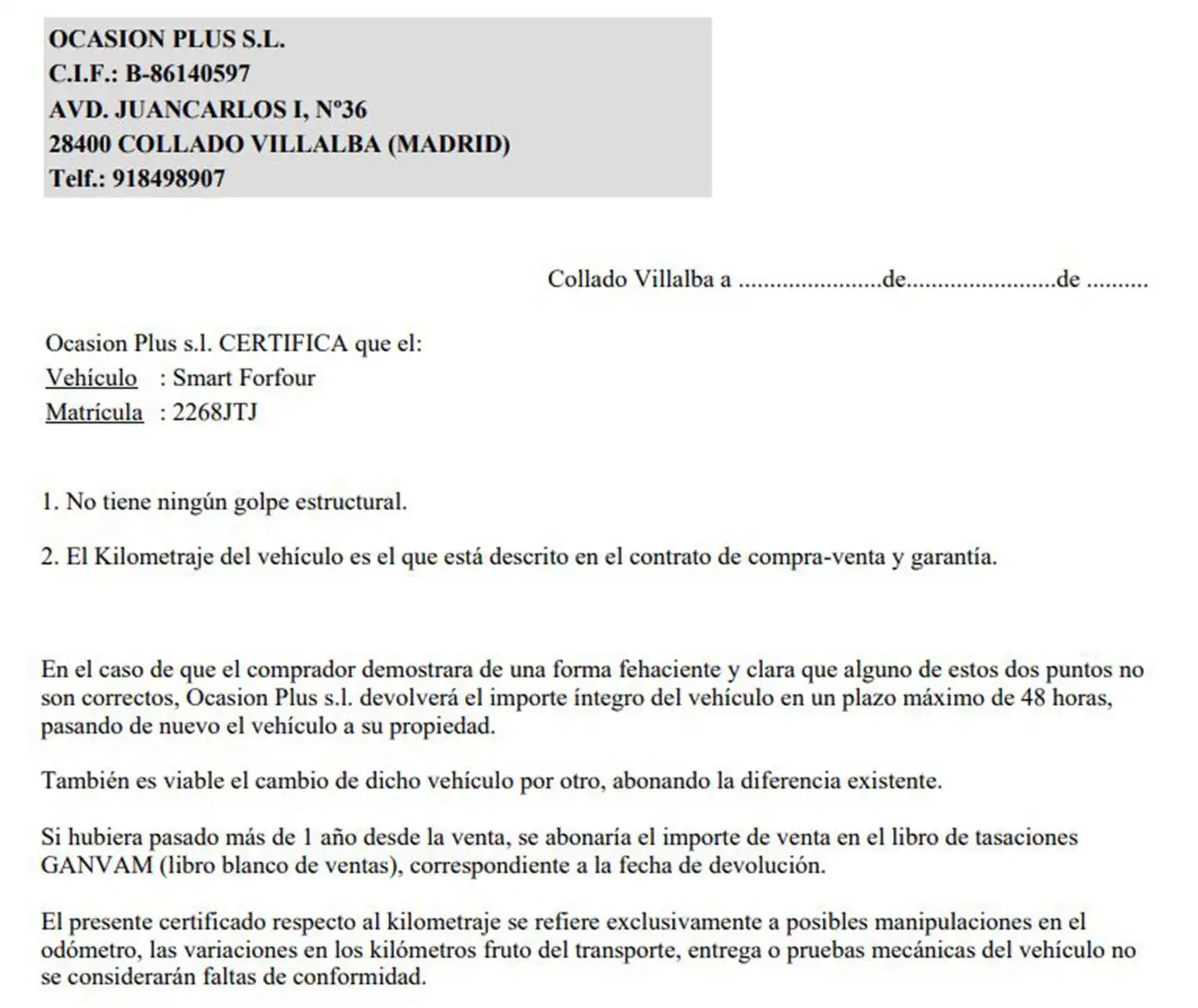 Certificado