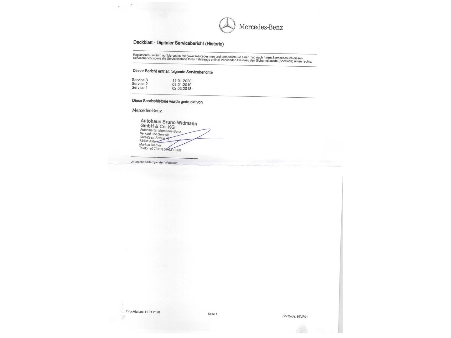Foto del mantenimiento del Mercedes Clase C Mercedes Clase C 180 d Estate (116 CV)