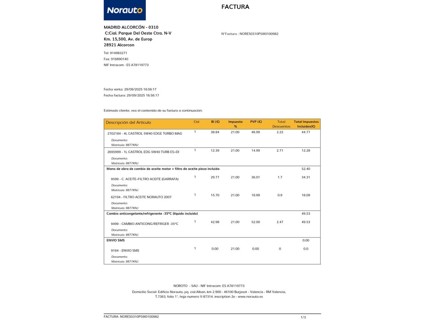 Foto del mantenimiento del Renault Captur Renault Captur Zen Energy TCe (90 CV)