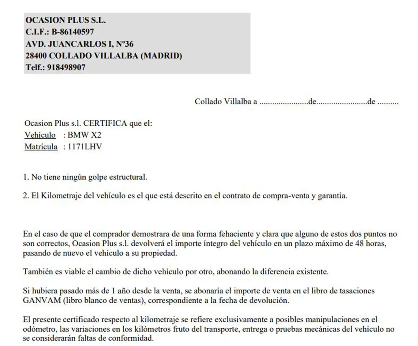 Certificado