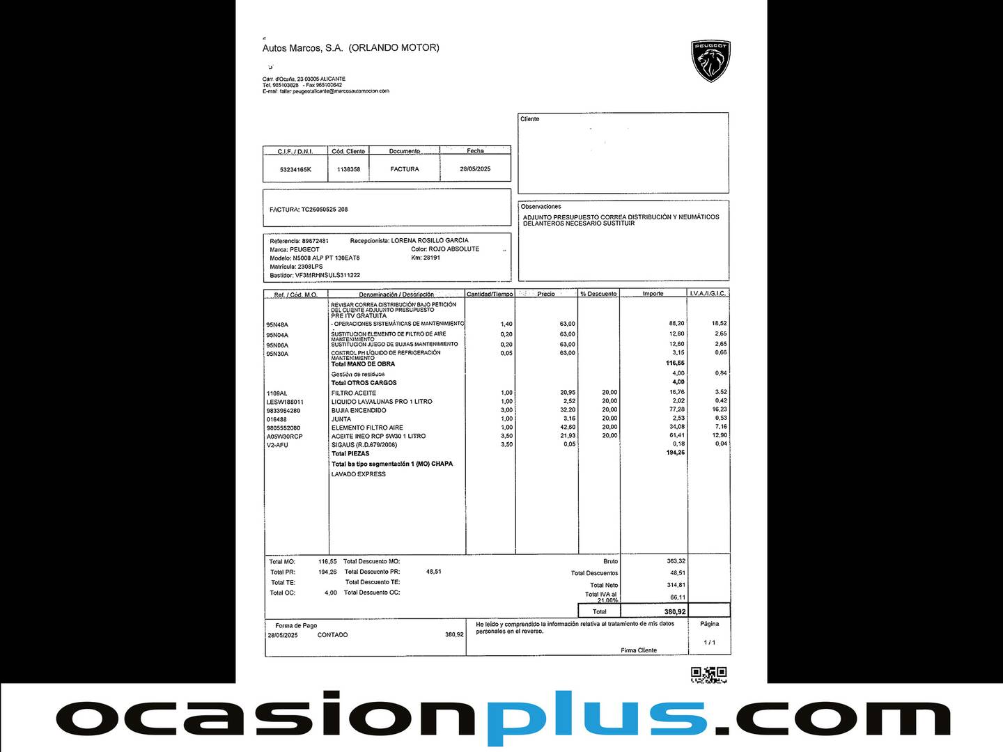 Foto Peugeot 5008 Peugeot 5008 PureTech 130 S&S Allure Pack EAT8  (130 CV)