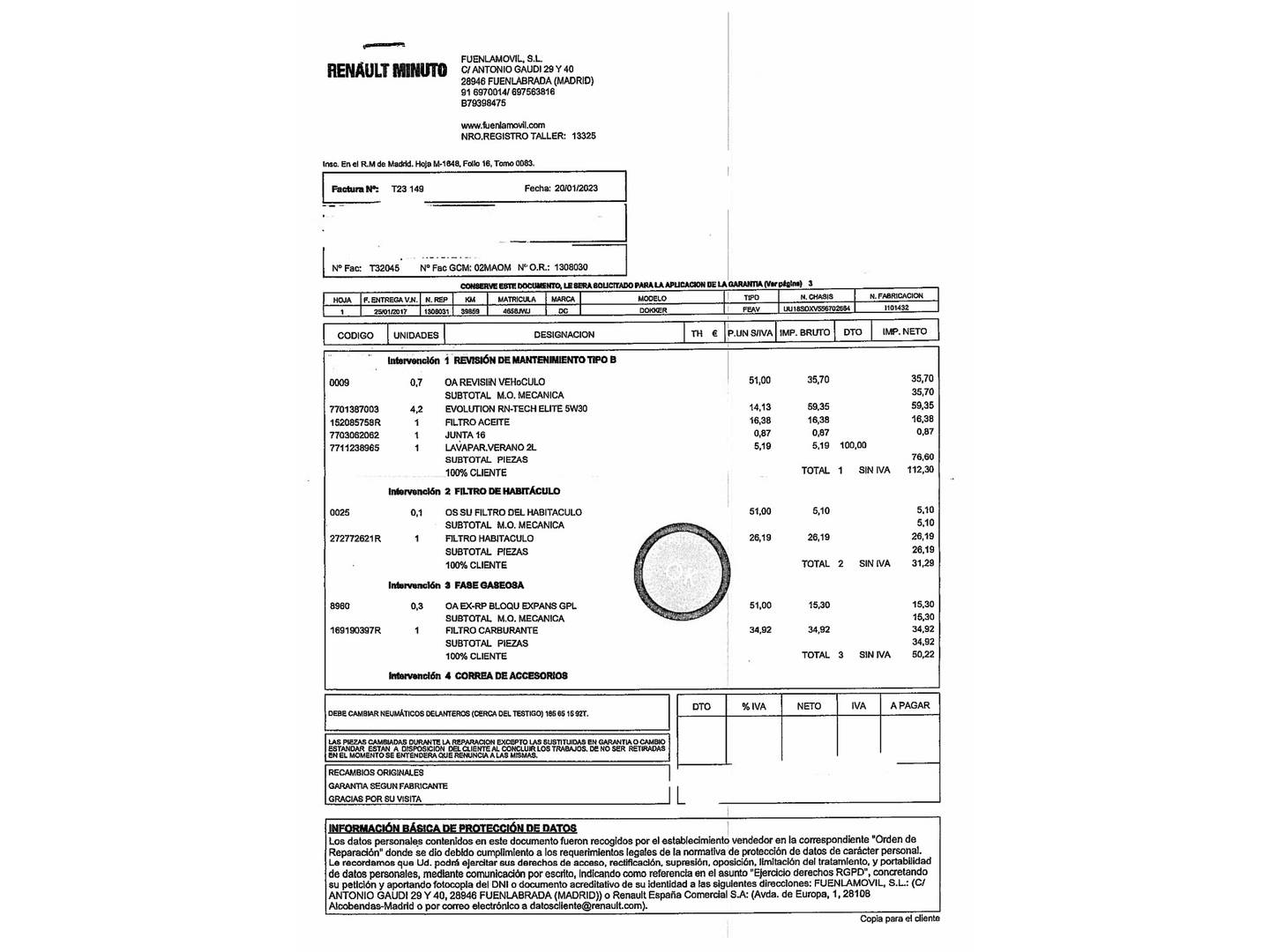 Foto Dacia Dokker Dacia Dokker 1.6 GLP Ambiance (98 CV)