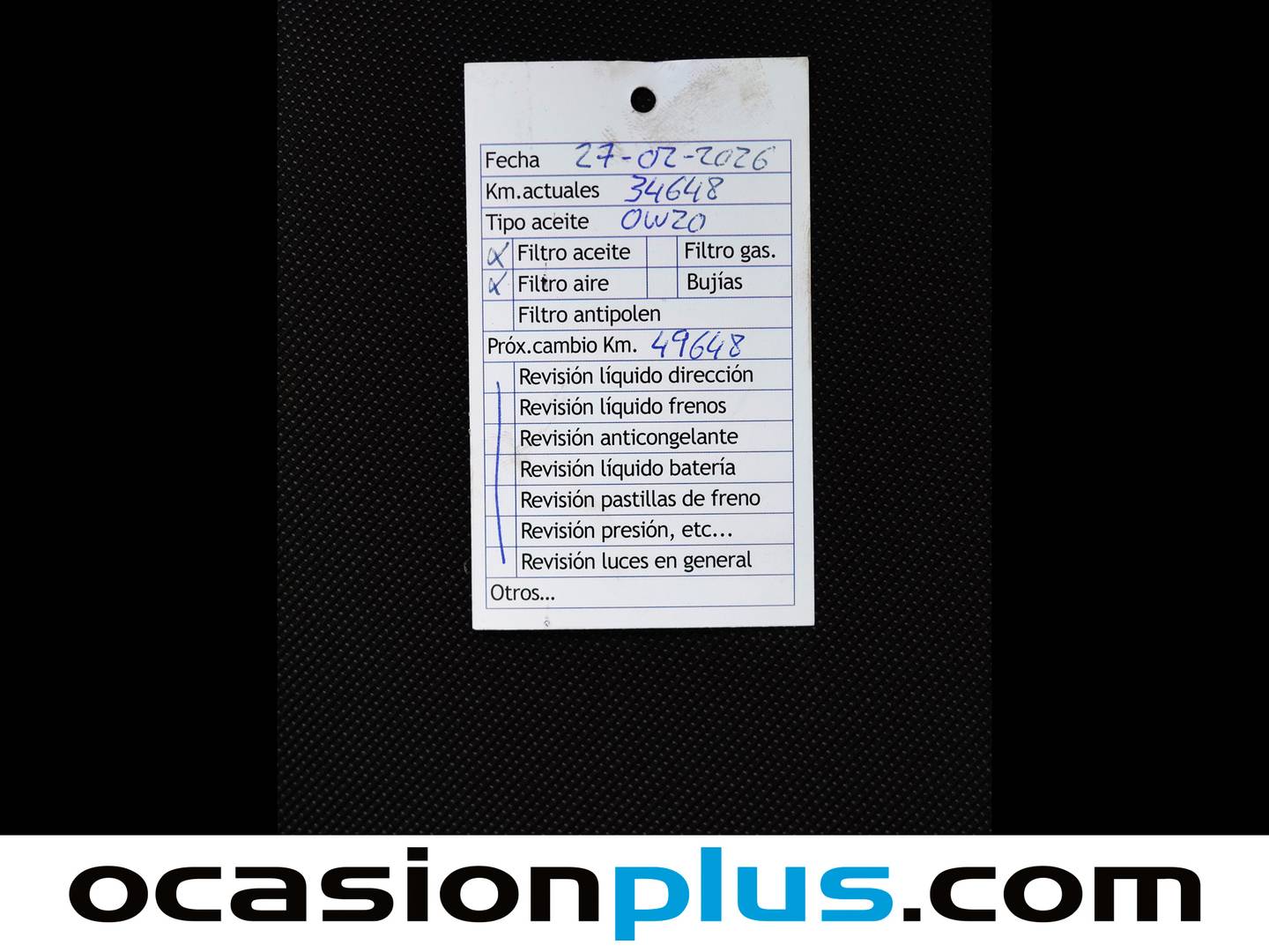 Foto del mantenimiento del Hyundai Tucson Hyundai Tucson 1.6T HEV Klass AT (215 CV)