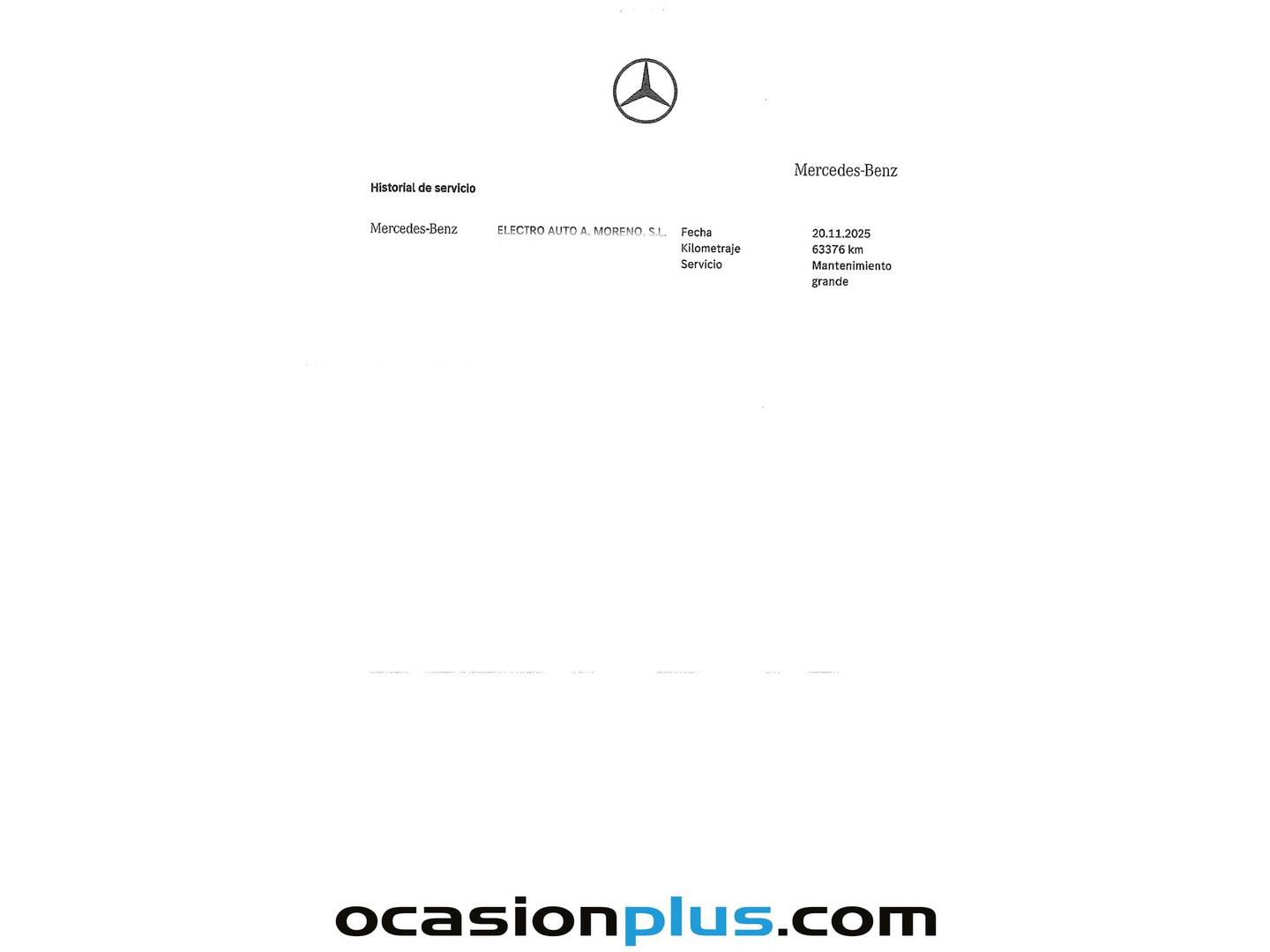 Foto del mantenimiento del Mercedes Vito Mercedes Vito Combi 116 CDI Tourer Pro Larga (163 CV) 9 Plazas