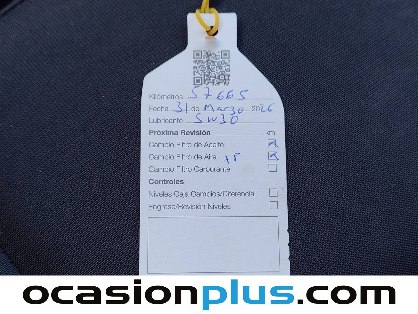 Foto del mantenimiento del Ford Transit Ford Transit Furgon 350 DC L3H2 Trend FWD (130 CV) 7 Plazas