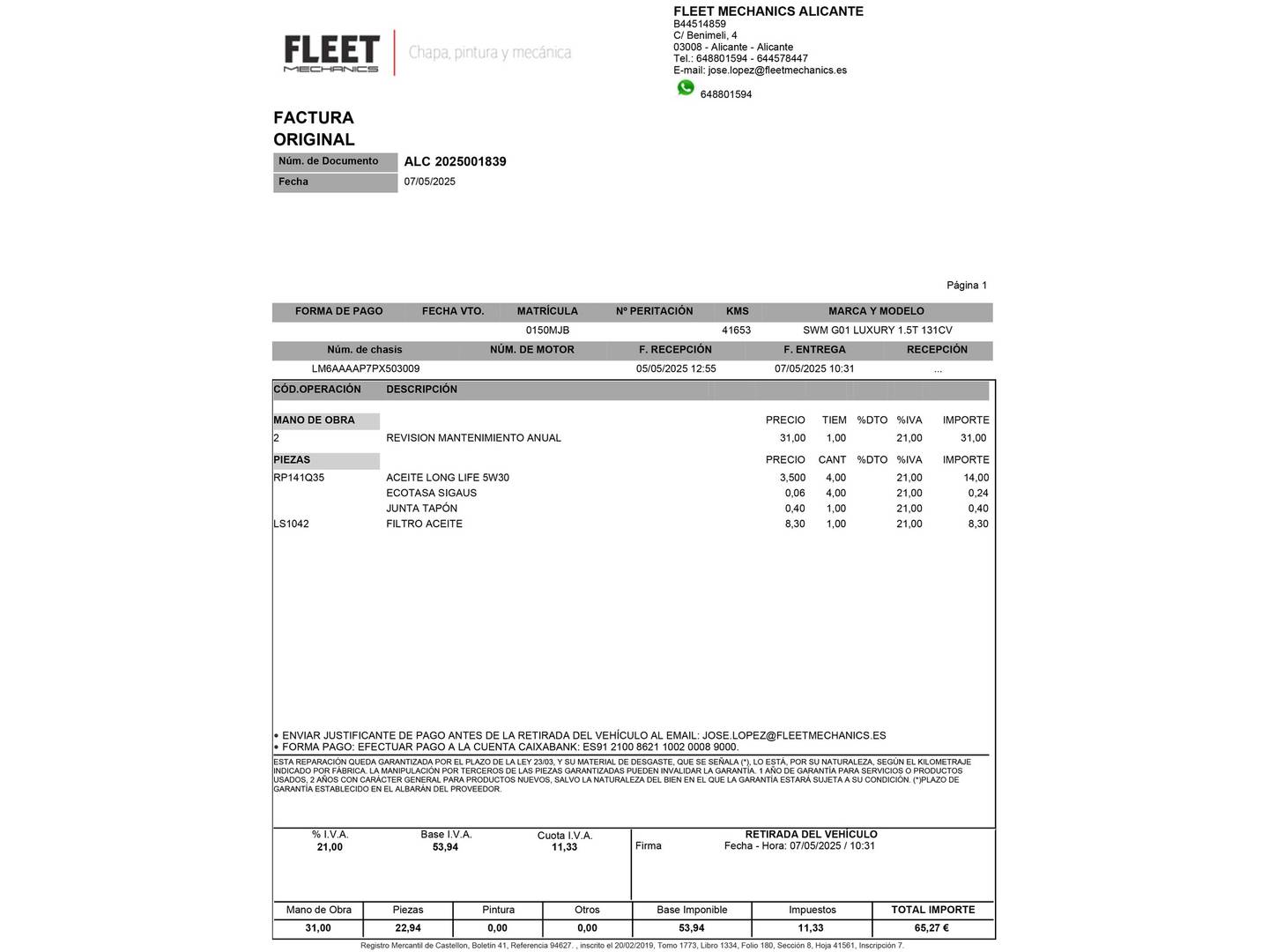 Foto SWM G01 SWM G01 1.5T Luxury (131 CV)