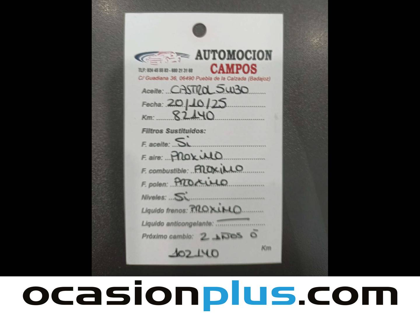 Foto del mantenimiento del Volvo XC40 Volvo XC40 T3 Business Plus (163 CV)