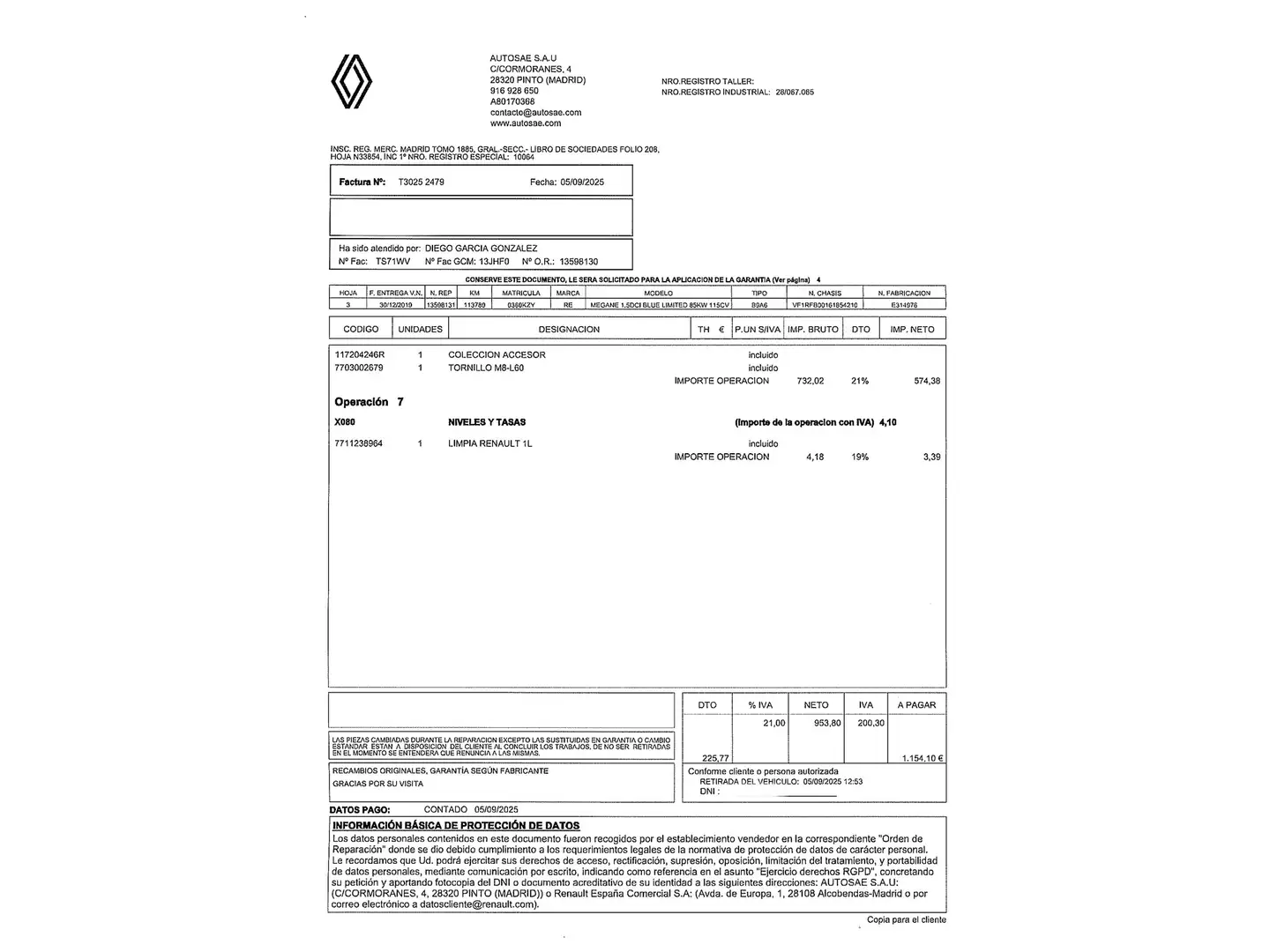 Foto Renault Mégane Renault Megane Limited Blue dCi (115 CV)