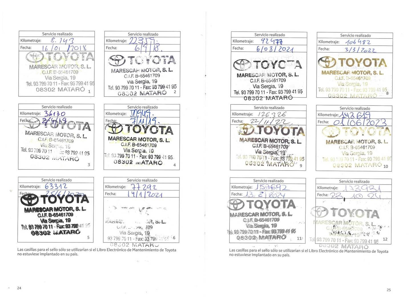 Foto del mantenimiento del Toyota C-HR Toyota C-HR 1.8 125H Advance (122 CV)