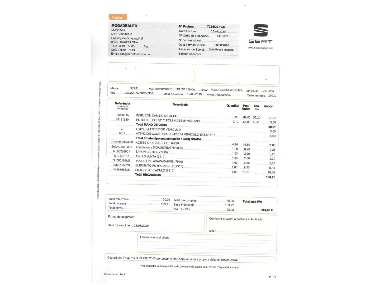 Foto Seat Alhambra SEAT Alhambra 2.0 TDI Style Travel DSG  (150 CV) 7 Plazas