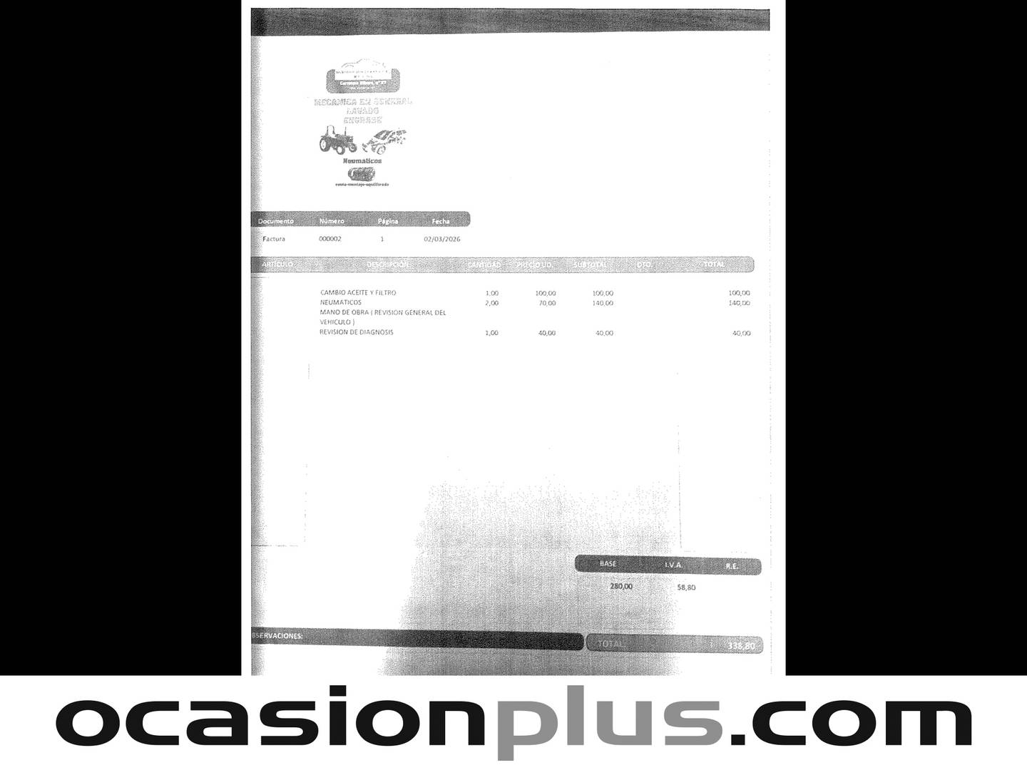 Foto del mantenimiento del KIA Rio KIA Rio 1.2 CVVT Tech (84 CV)