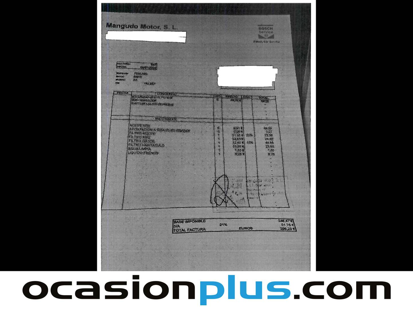 Foto del mantenimiento del BMW Serie 3 BMW Serie 3 318d (150 CV)