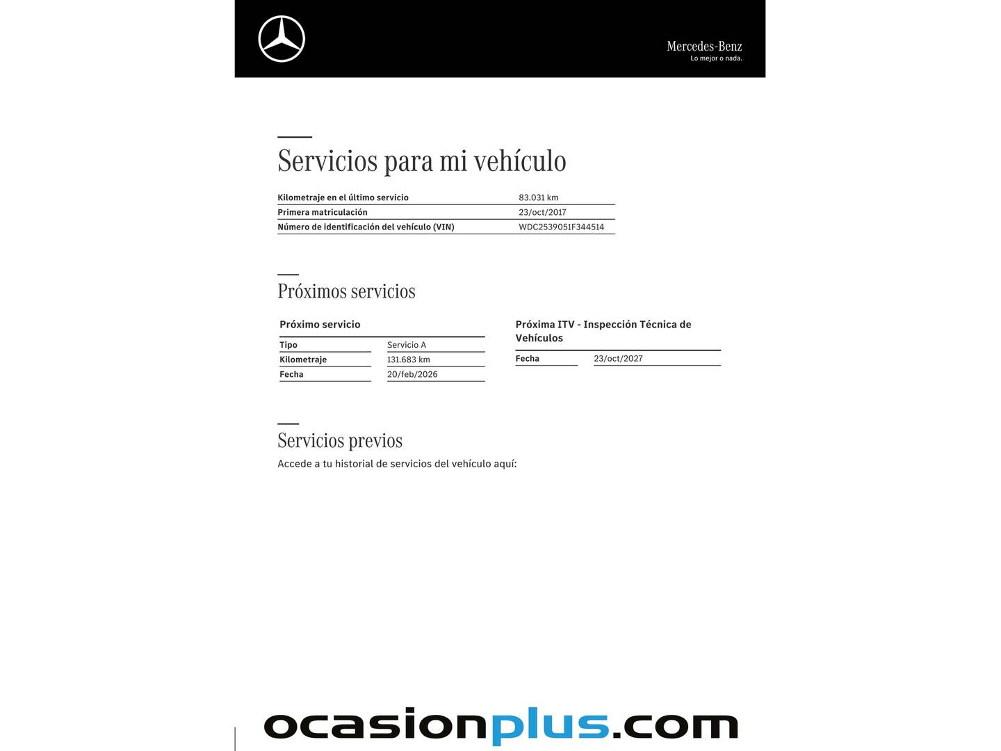 Foto del mantenimiento del Mercedes Clase GLC Mercedes GLC 220 d 4Matic (170 CV)