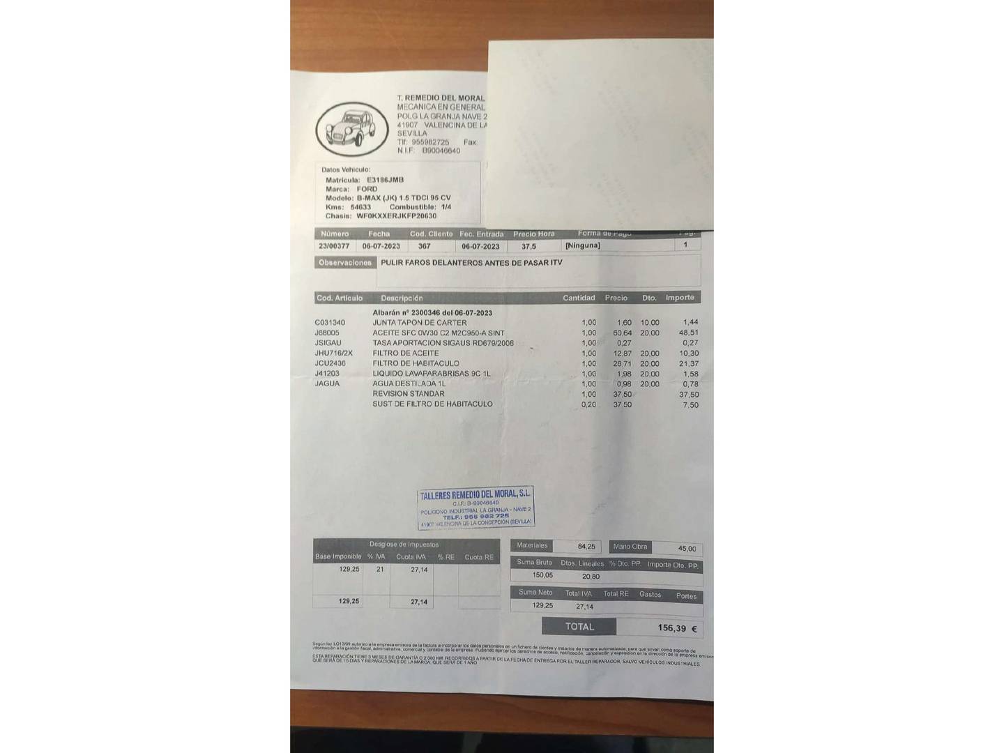 Foto Ford B-MAX Ford B-Max 1.5 TDCi Trend (95 CV)