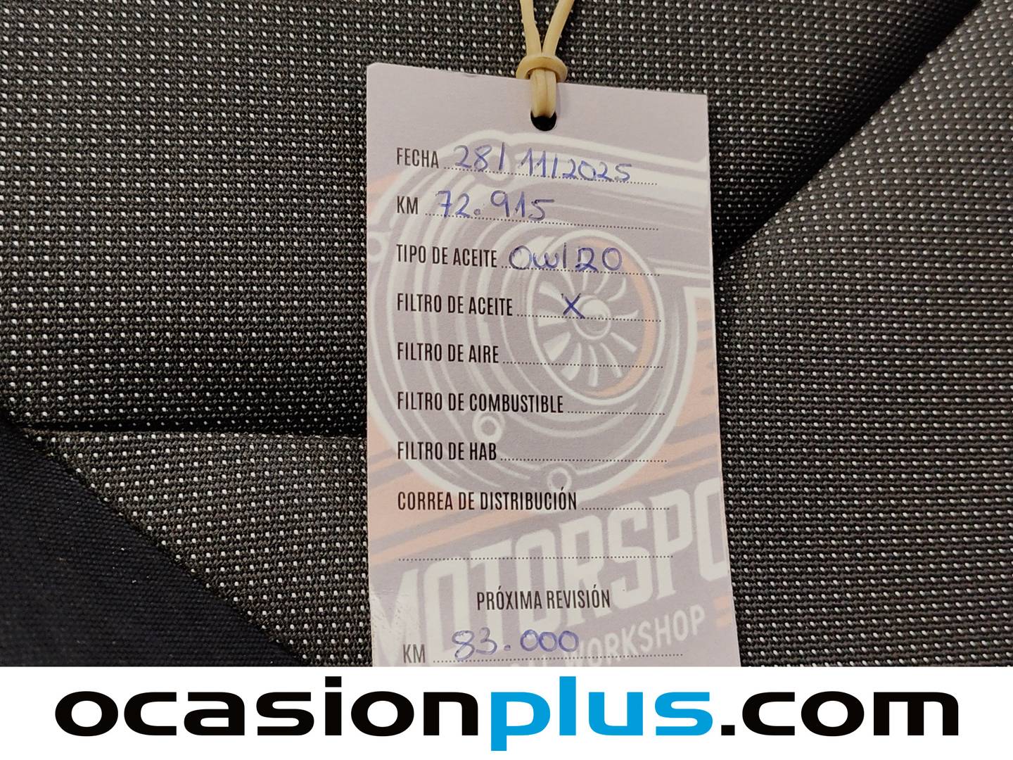 Foto del mantenimiento del Skoda Fabia Skoda Fabia 1.0 TSI Ambition (110 CV)