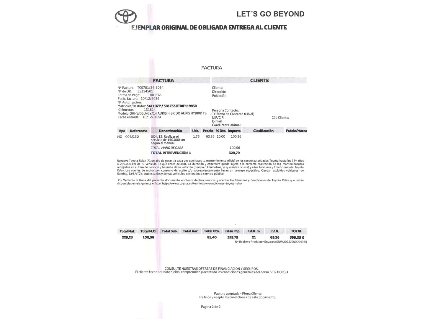 Foto Toyota Auris Toyota Auris Hybrid Touring Sports Advance (136 CV)