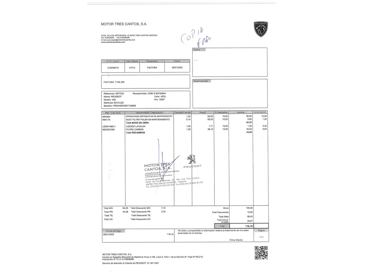 Foto Peugeot e-208 Peugeot e-208 Eléctrico GT  (136 CV)