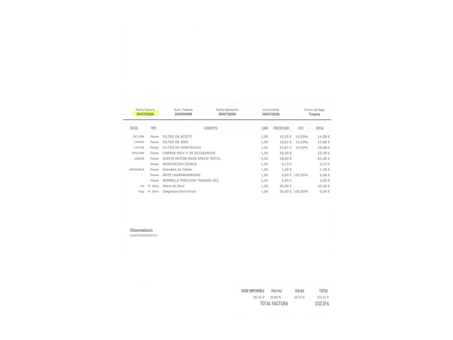 Foto del mantenimiento del KIA Stonic KIA Stonic 1.2 CVVT Concept Eco-Dynamic (84 CV)