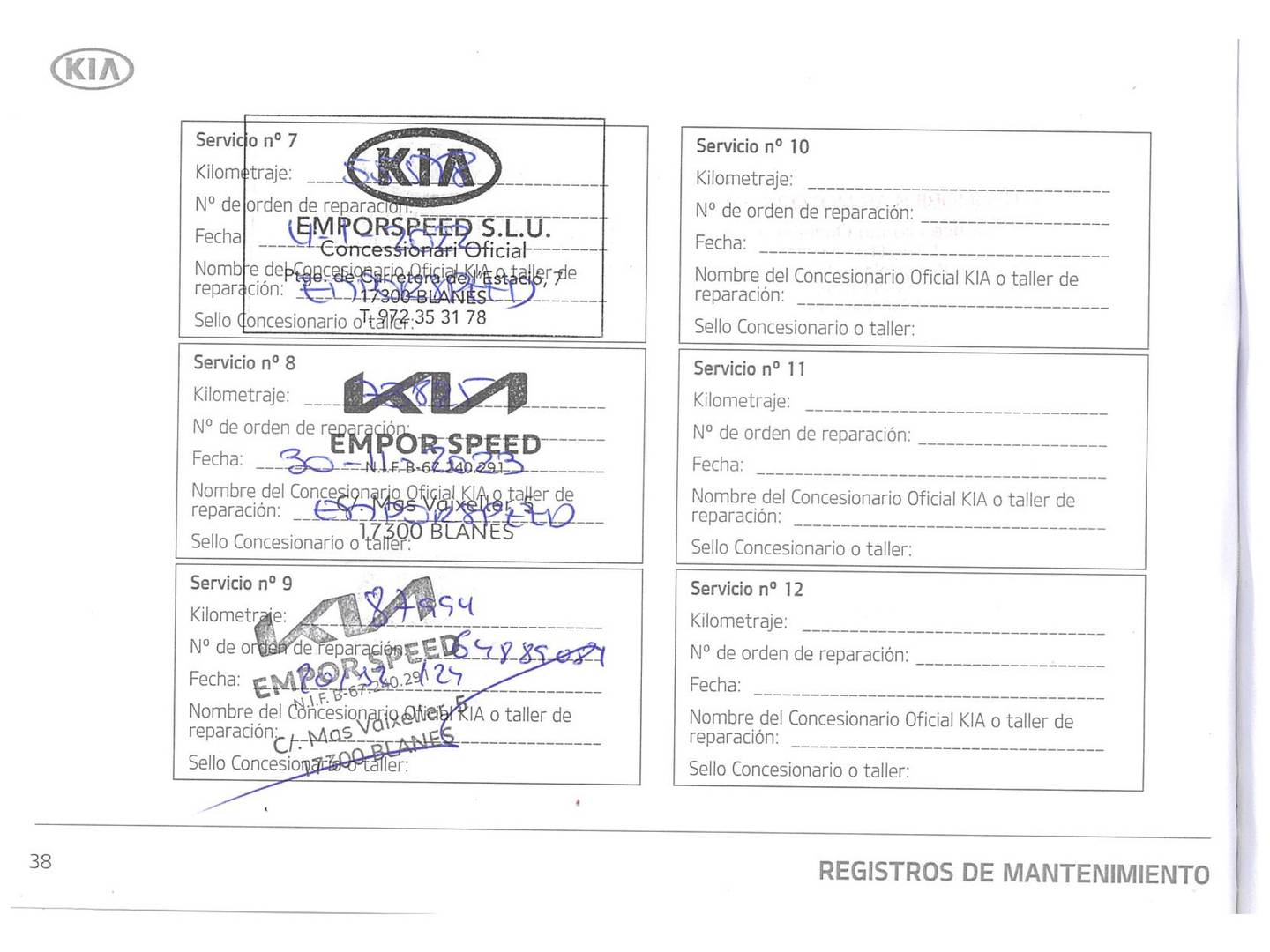Foto del mantenimiento del KIA Sportage KIA Sportage 1.6 GDI x-Tech Eco-Dynamics 4x2 (135 CV)