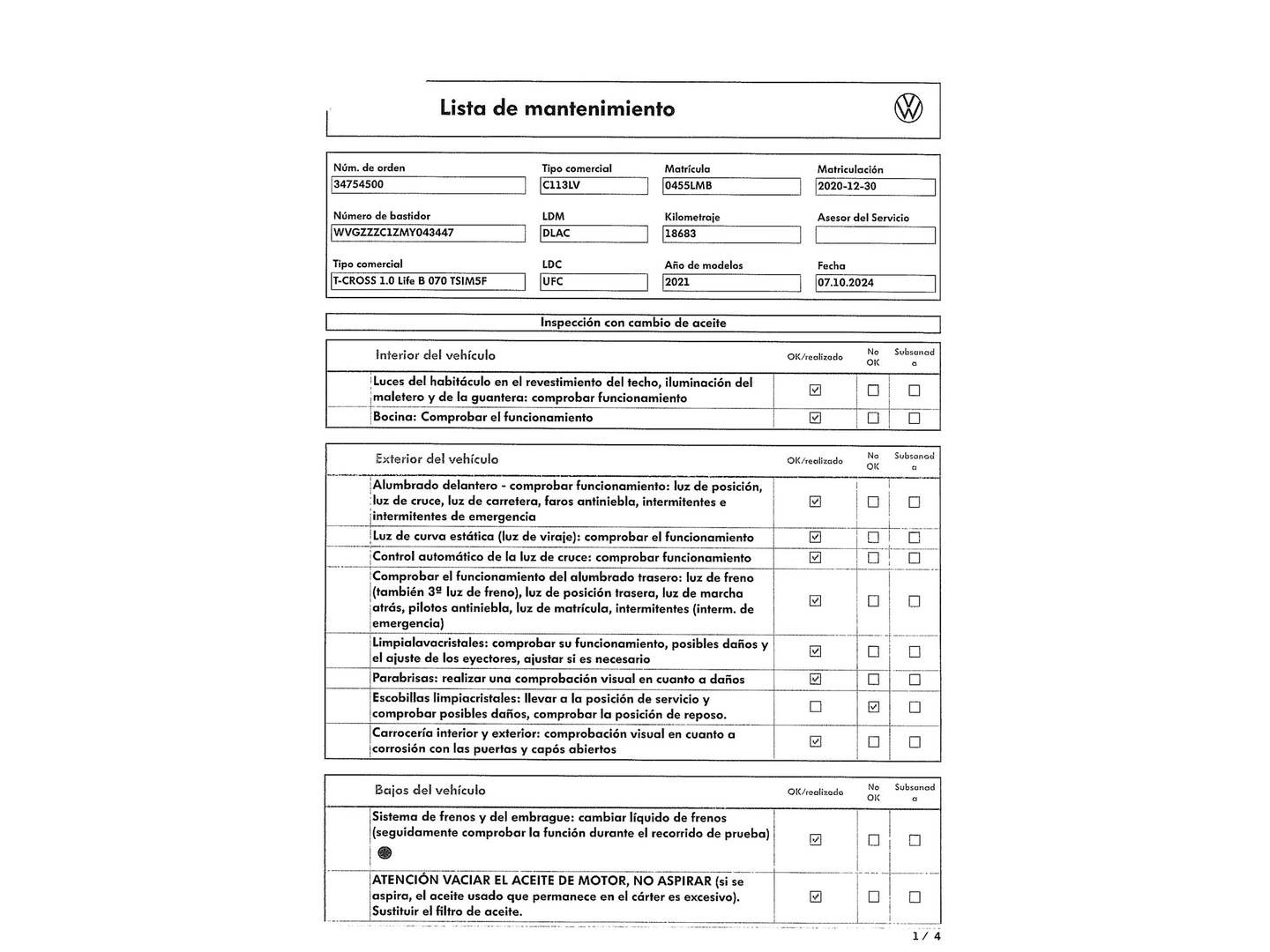 Foto Volkswagen T-Cross Volkswagen T-Cross Advance 1.0 TSI (95 CV)