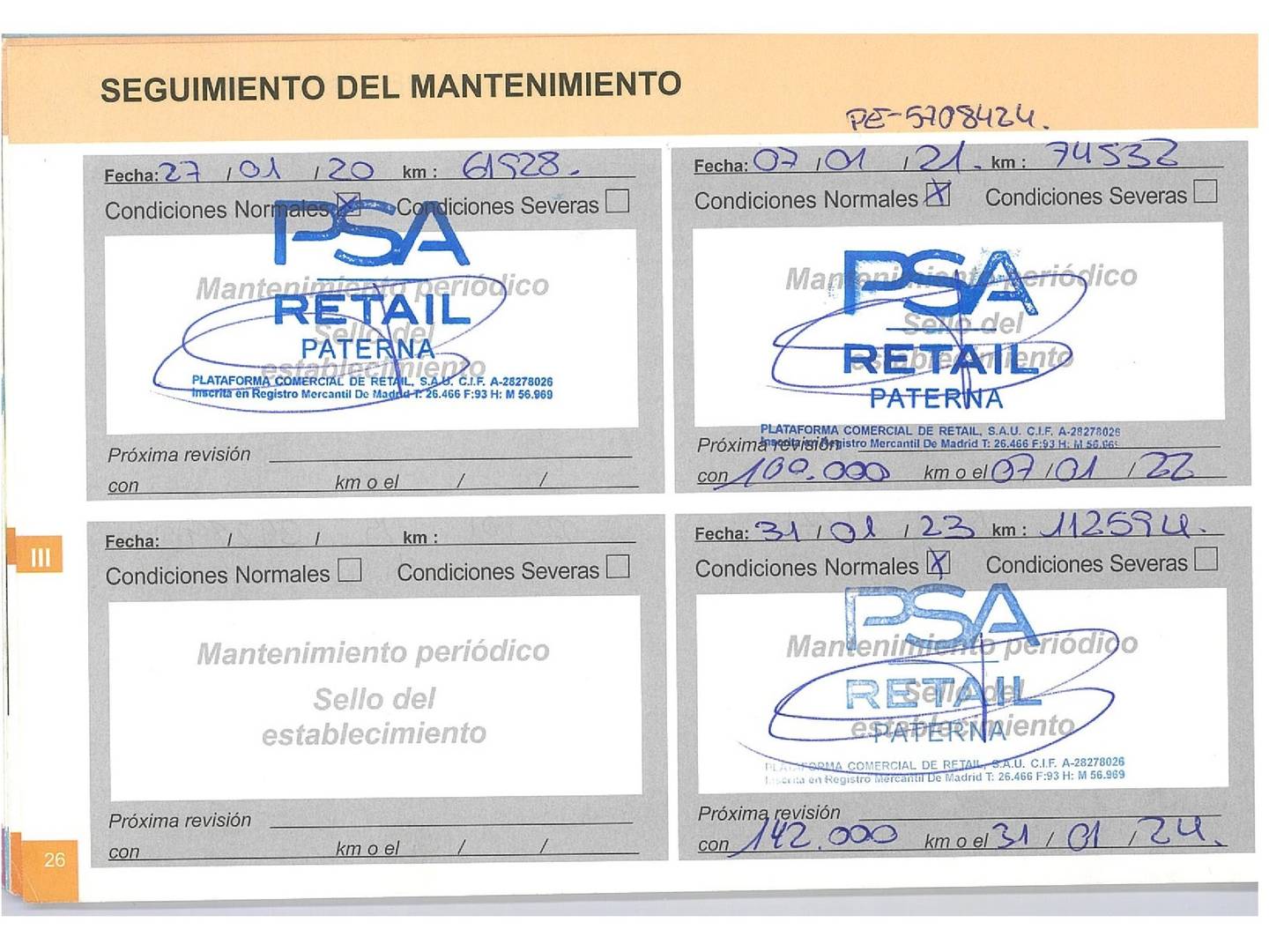 Foto del mantenimiento del Citroën Grand C4 Picasso Citroën Grand C4 Picasso BlueHDi 150 Shine (150 CV) 7 PLAZAS