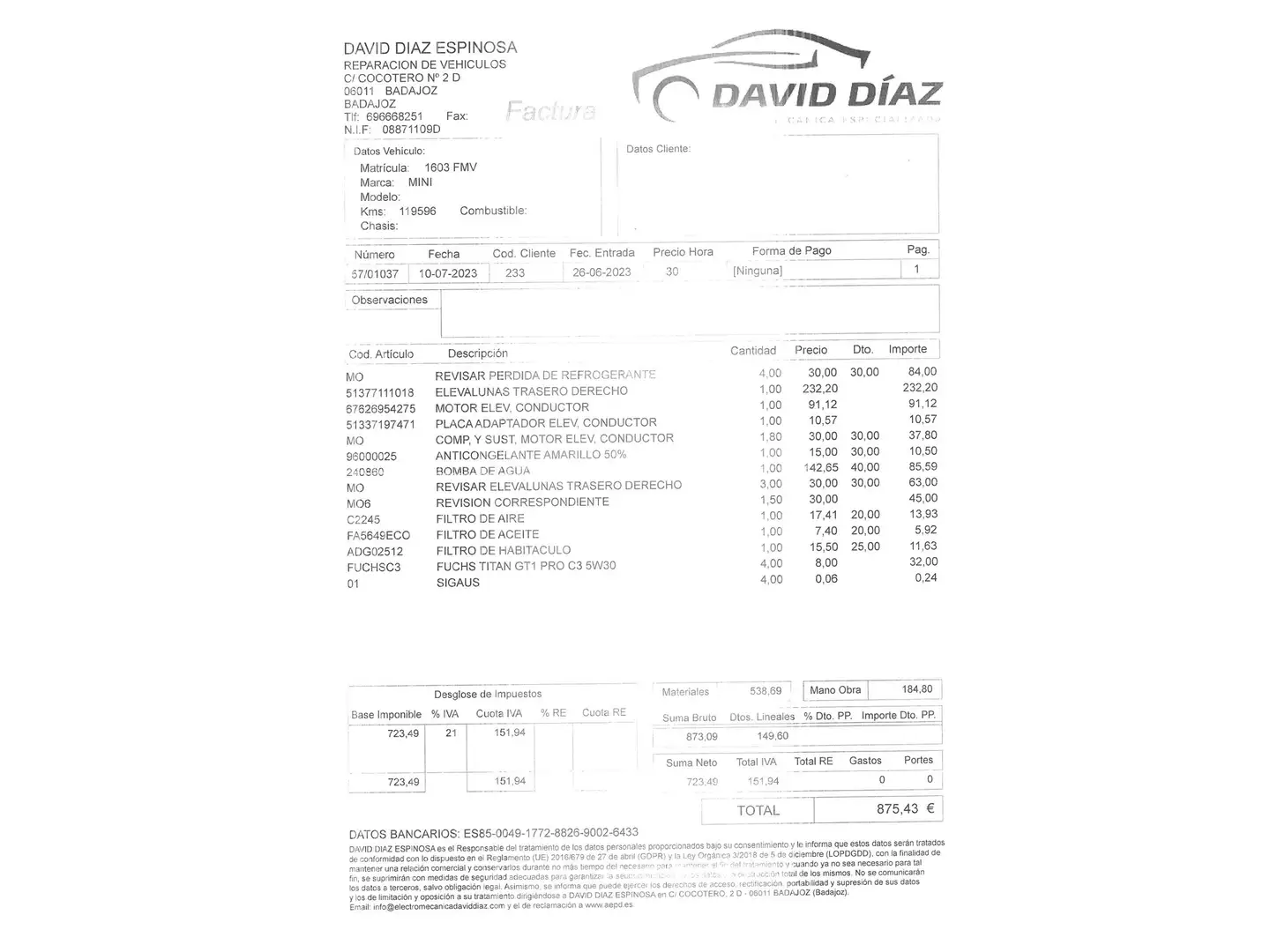 Foto Mini MINI MINI MINI Cabrio One (90 CV)