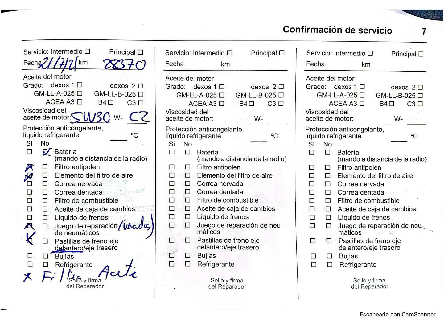 Foto del mantenimiento del Opel Mokka X Opel Mokka X 1.6 CDTi S&S Excellence 4X2  (136 CV)