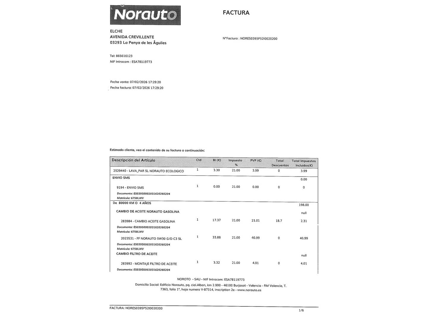 Foto del mantenimiento del Nissan Micra Nissan Micra IG-T Acenta (92 CV)