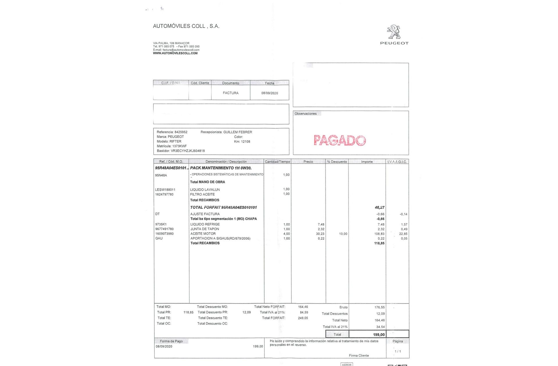 Peugeot Rifter BlueHDi 130 Allure Long 7 plazas - foto 21