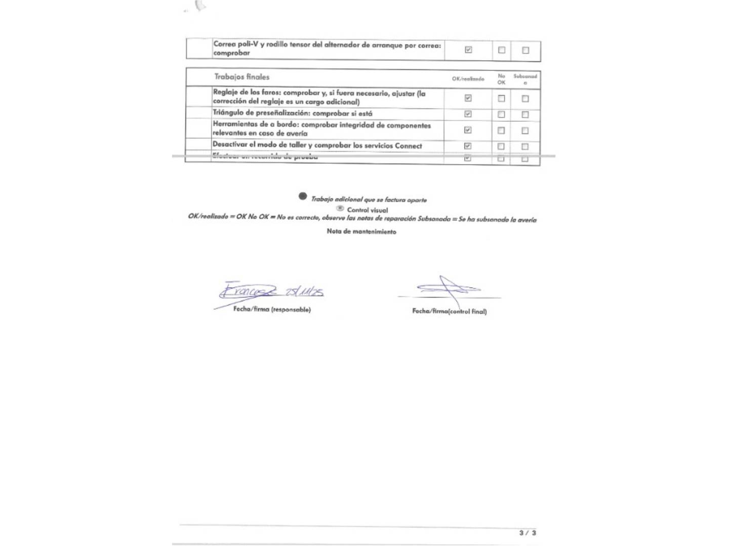 Foto del mantenimiento del Cupra León Cupra León 1.5 eTSI DSG (150 CV)