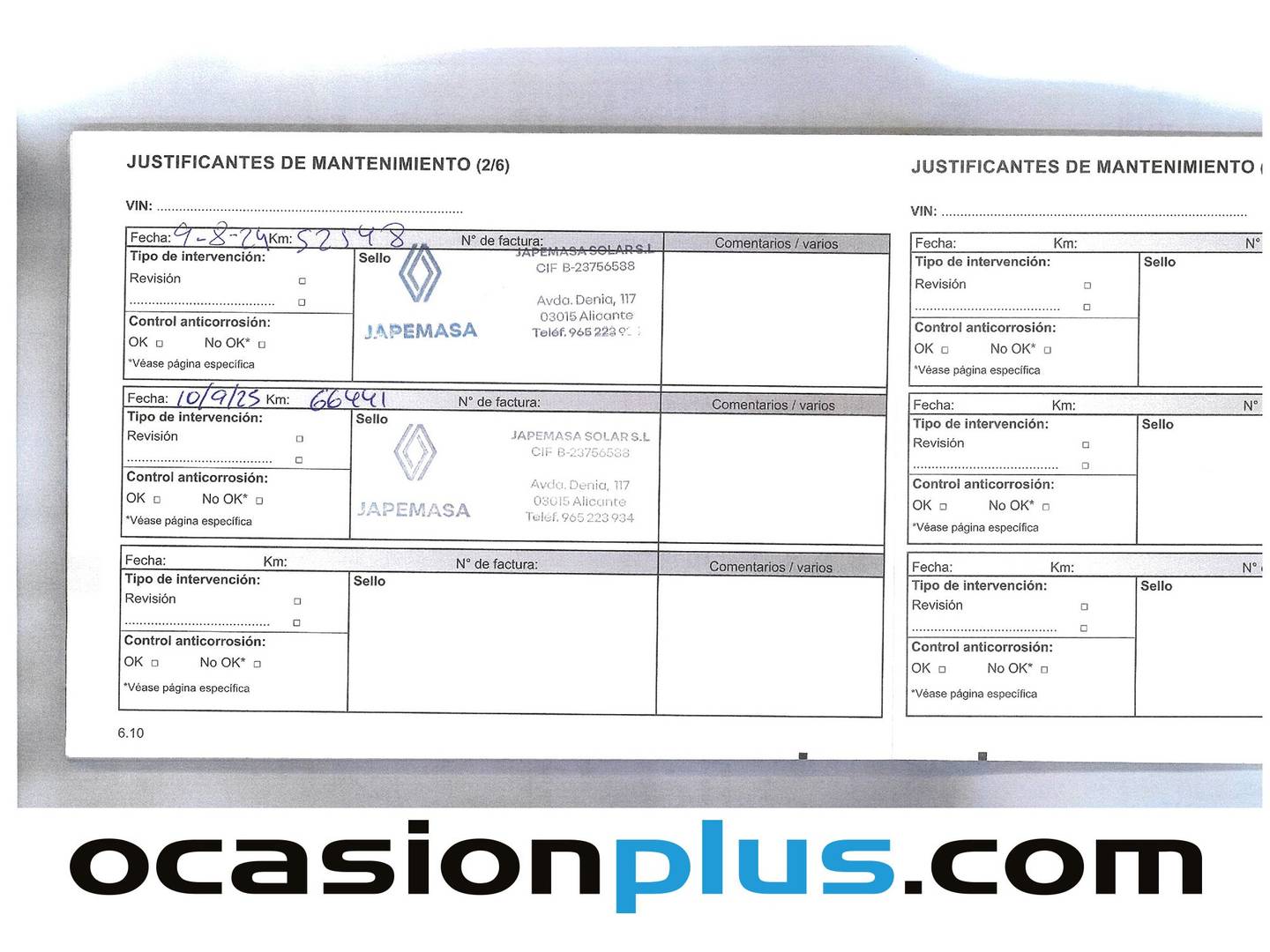 Foto del mantenimiento del Renault Captur Renault Captur Zen Energy TCe (90 CV)