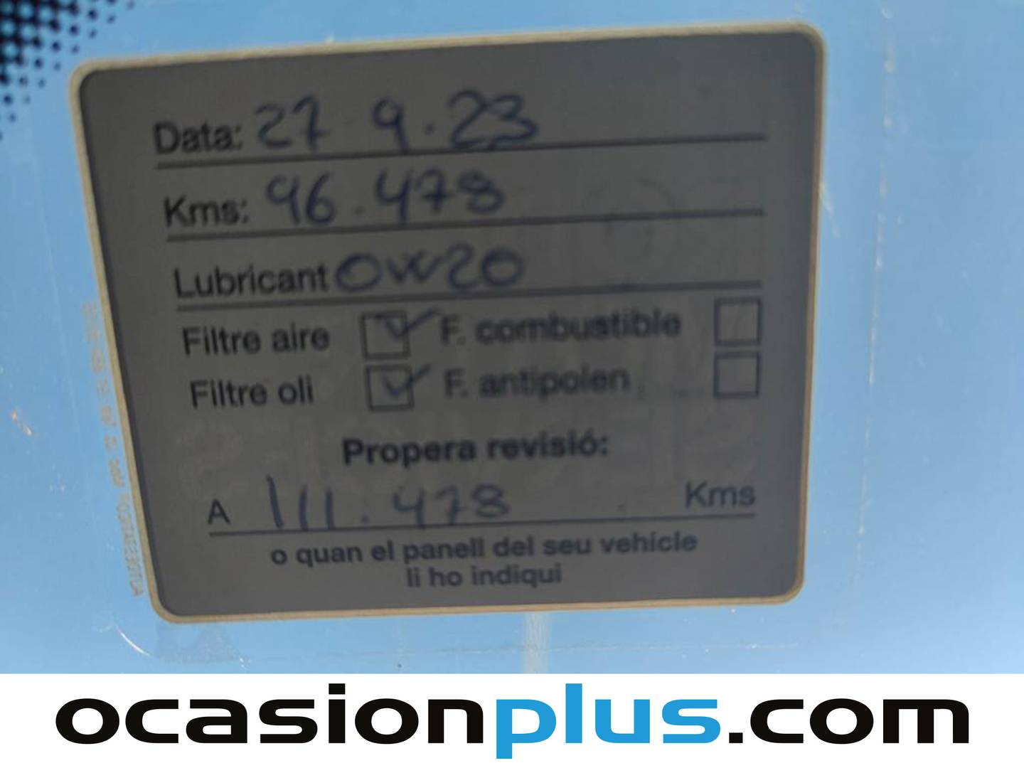 Foto del mantenimiento del Audi A3 Audi A3 Sportback S line 35 TFSI (150 CV)