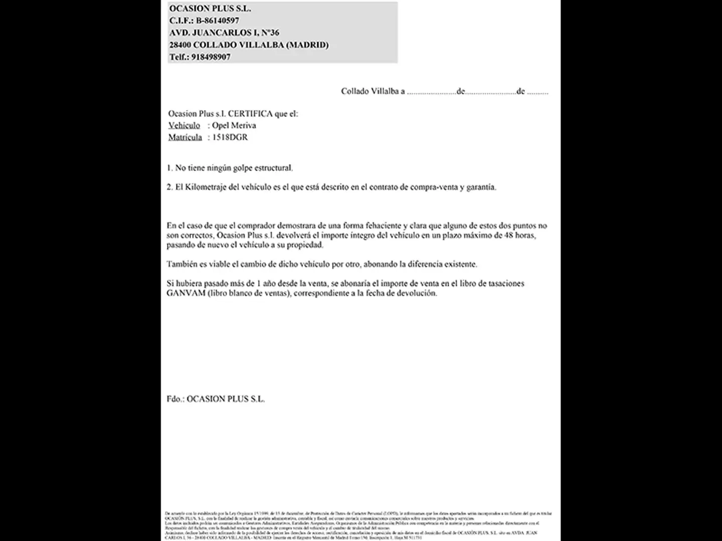 Certificado