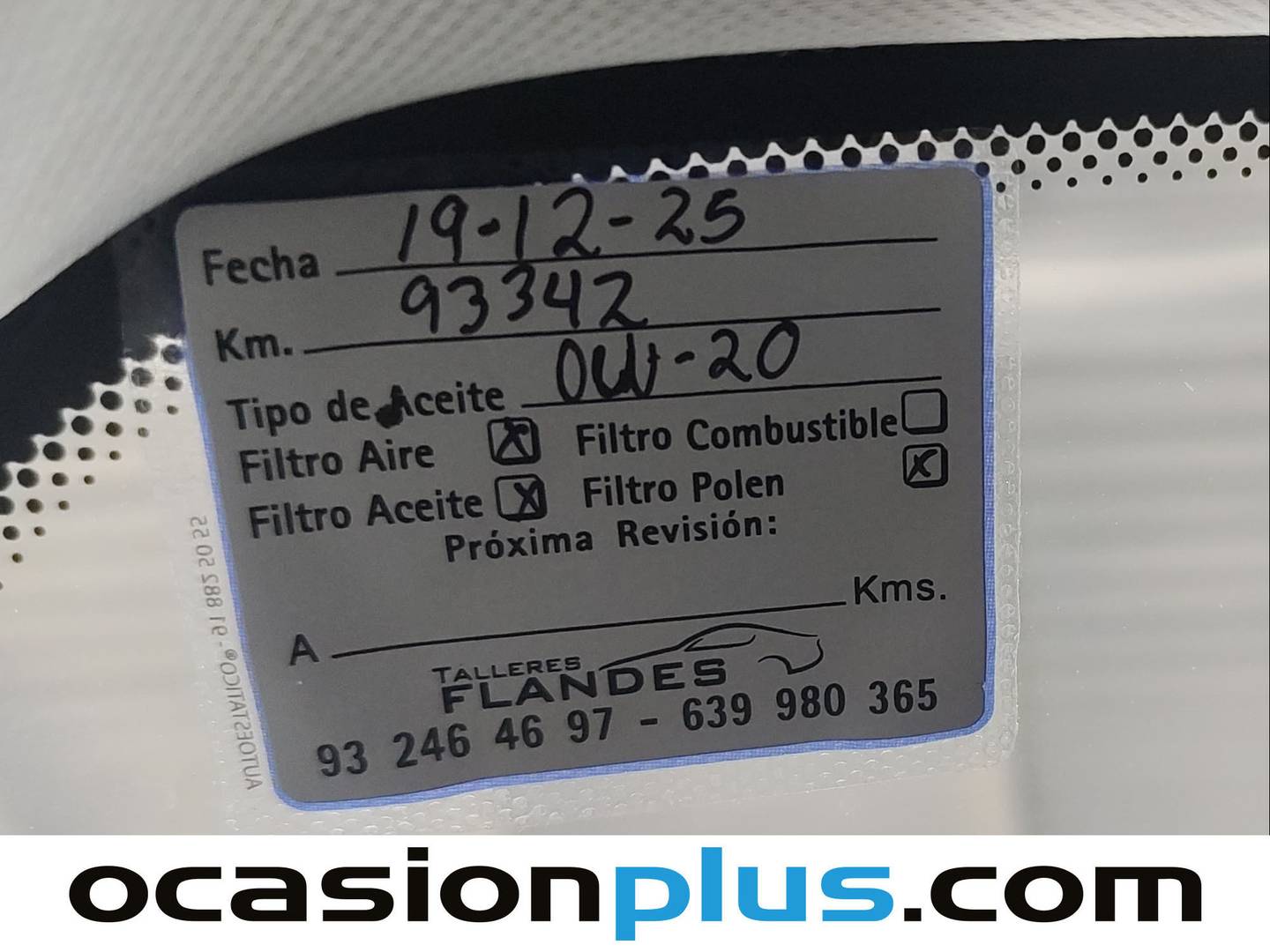 Foto del mantenimiento del BMW X4 BMW X4 xDrive20i (184 CV)