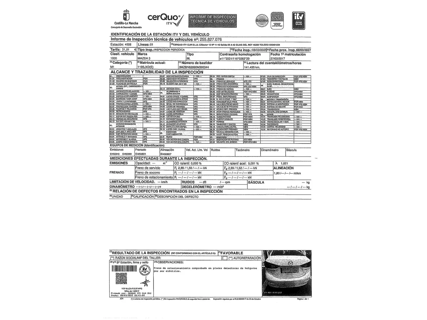 Foto Mazda Mazda3 Mazda Mazda 3 2.0 GE Style Confort SDN MT (120 CV)