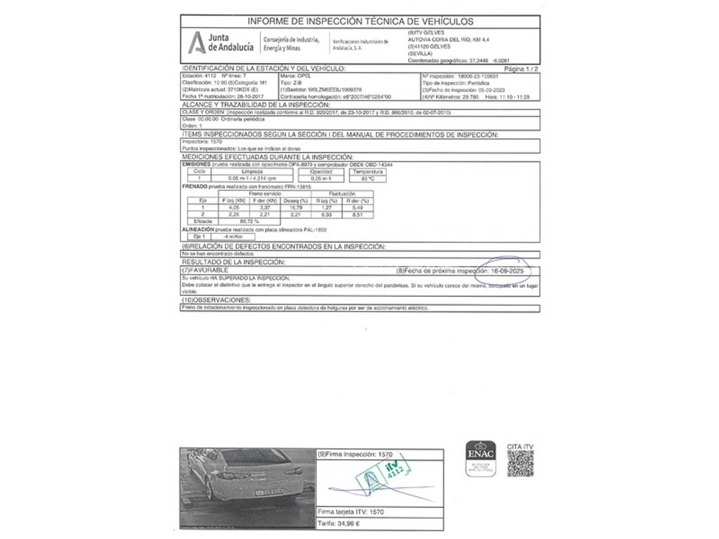 Foto Opel Insignia Opel Insignia GS 1.6 CDTI ecoTEC D Business (110 CV)