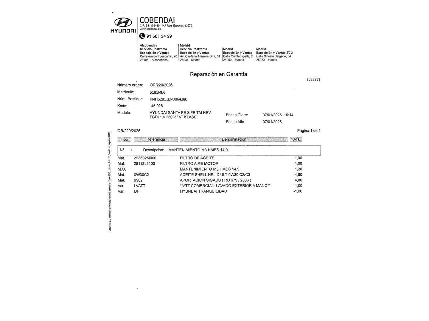 Foto Hyundai Santa Fe Hyundai Santa Fe 1.6 TGDi HEV Klass 4x2 Auto (230 CV) 7 Plazas