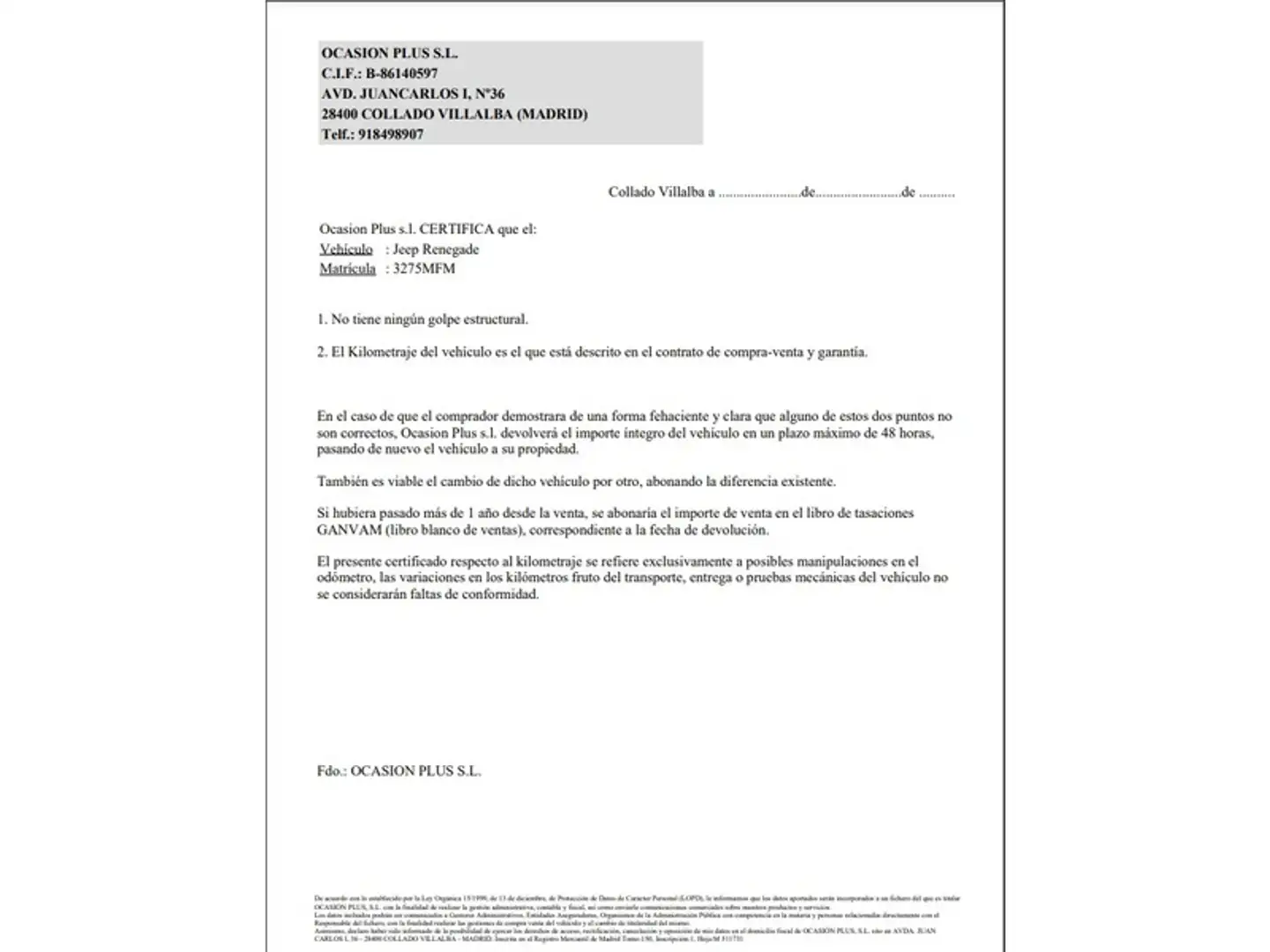 Certificado