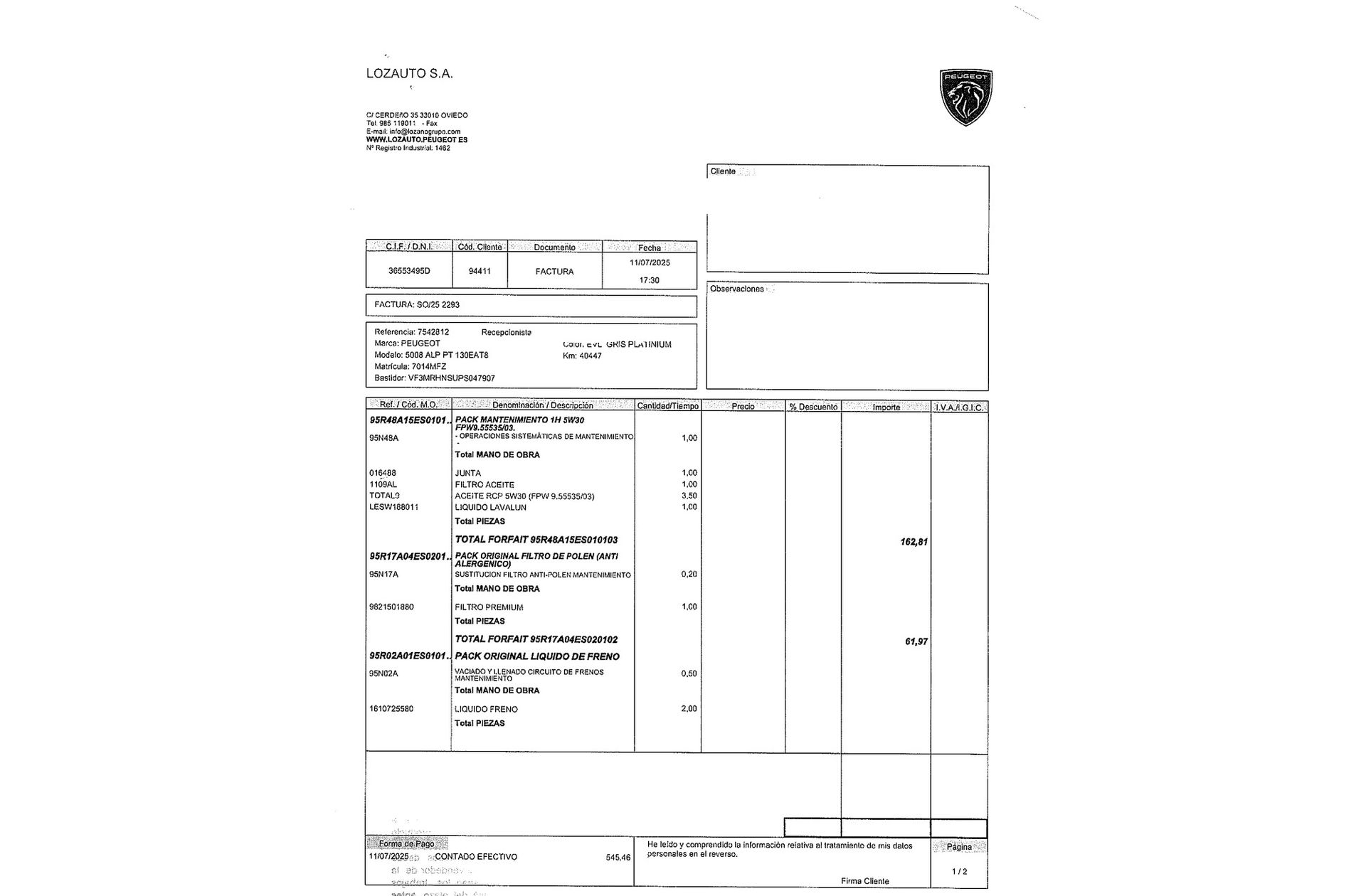 Peugeot 5008 PureTech 130 Allure Pack EAT8 7 plazas - foto 24