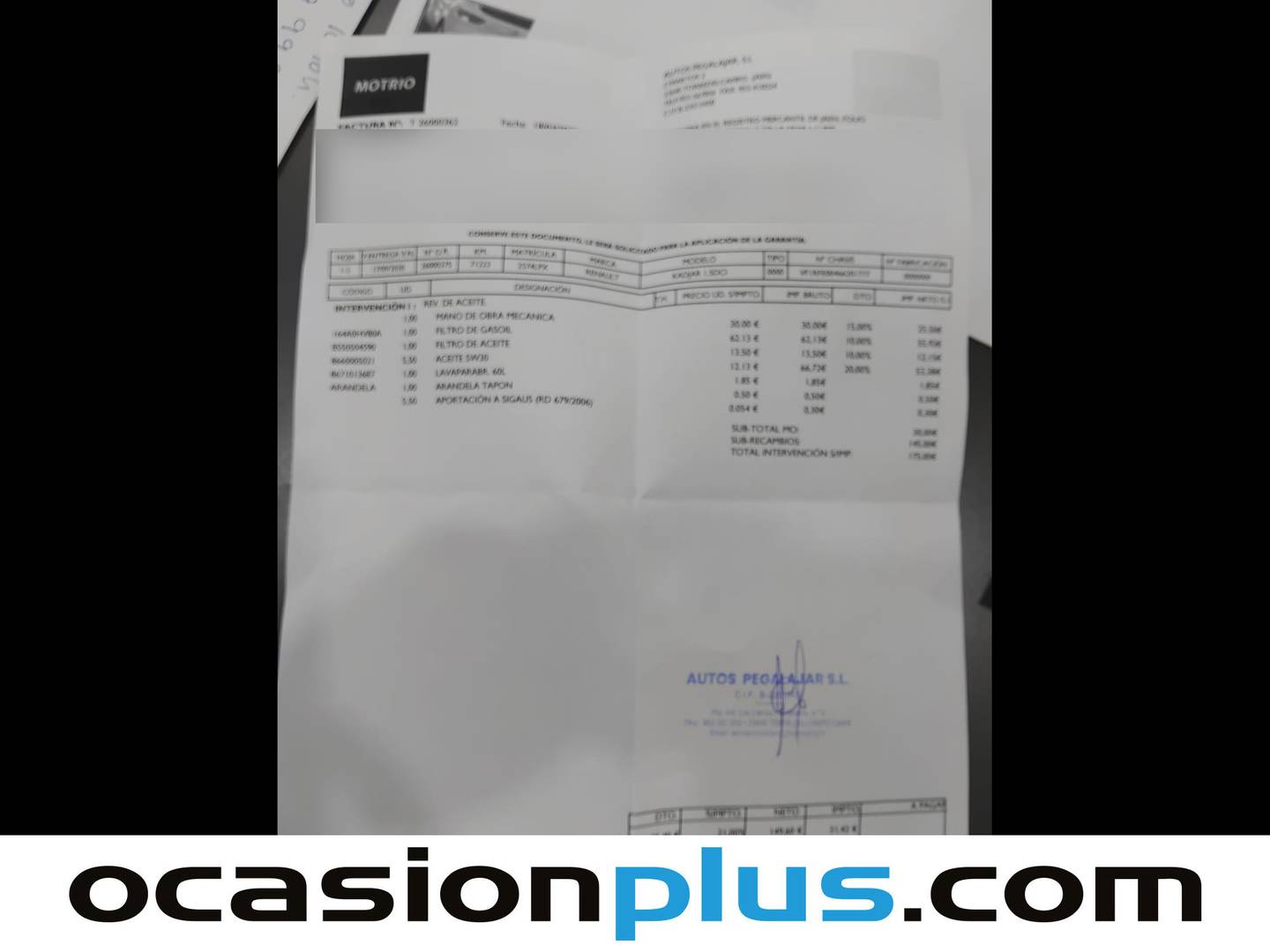 Foto del mantenimiento del Renault Kadjar Renault Kadjar Business Blue dCi (115 CV)