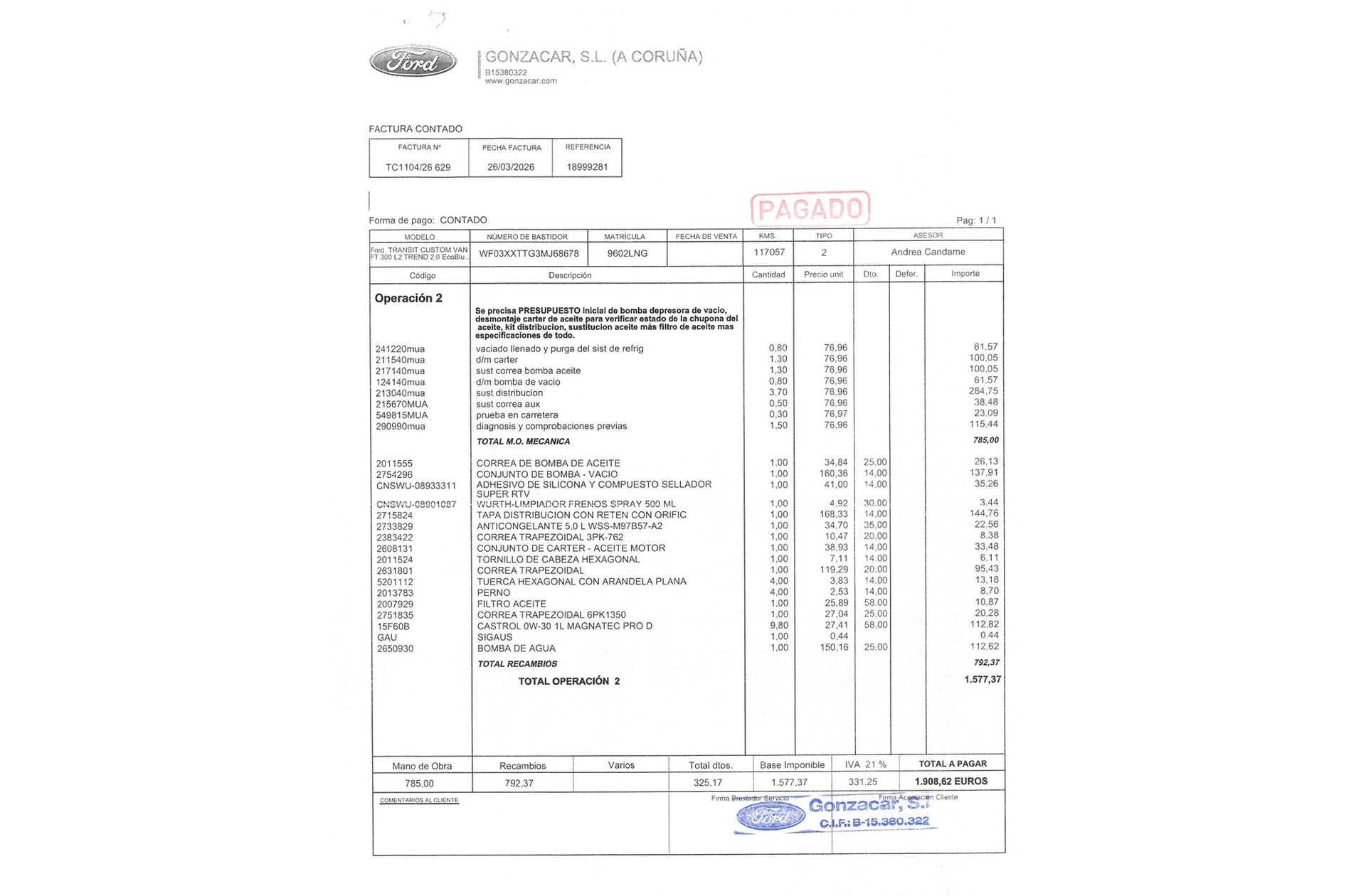 Ford Tourneo Custom 2.0 EcoBlue L1 Sport Semi Camperizada 9 plazas - foto 21